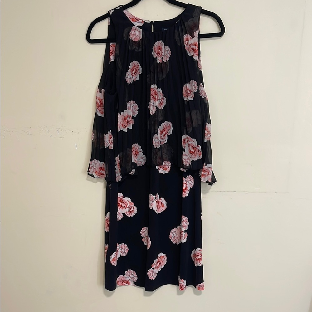Tommy Hilfiger Blue Ruffled Cold Shoulder Sundress